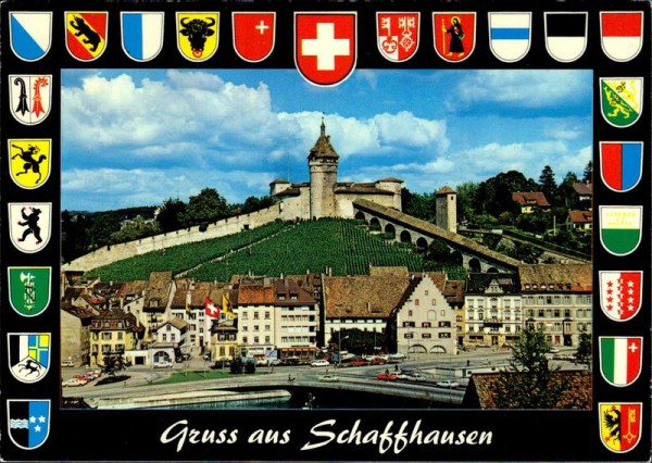 Gruss aus Schaffhausen Vorderseite