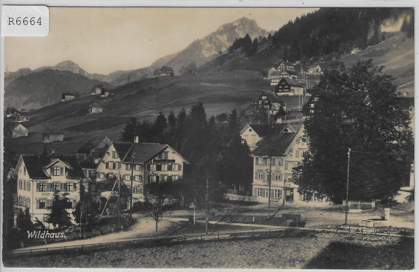 Wildhaus - Dorfpartie mit Post-Telegraph