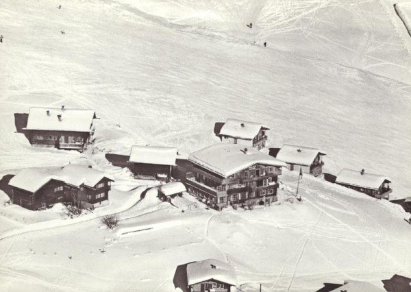 Pension Gspan, Inner - Arosa - Flugaufnahmen Vorderseite