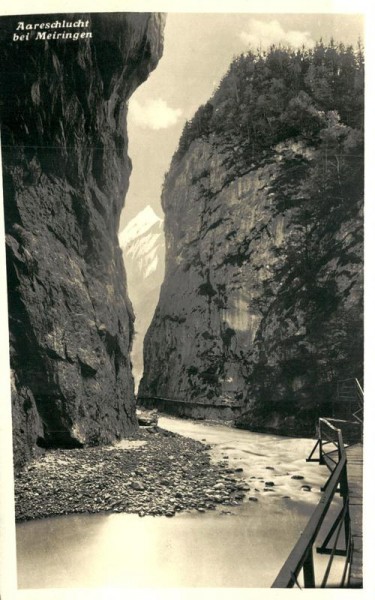 Aareschlucht bei Meiringen Vorderseite
