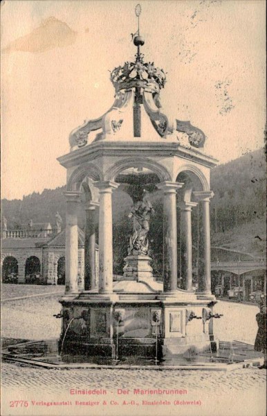 Einsiedeln - Der Marienbrunnen Vorderseite