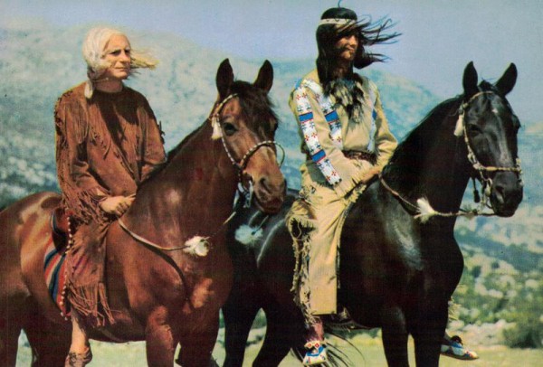 Pierre Brice, in einer Szene des Ritaldo - Constantin - Farbfilms Winnetou 1.Teil Vorderseite