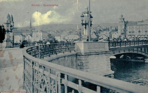 Zürich, Quaibrücke Vorderseite