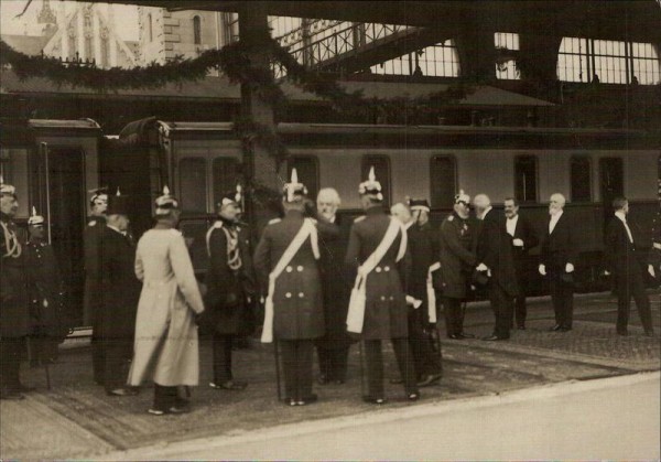 Kaiser Wilhelm in der Schweiz 1912, REPRODUKTION Vorderseite