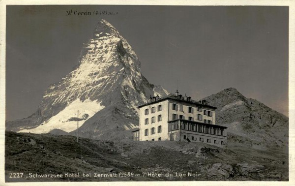 Zermatt, Schwarzsee Hotel Vorderseite