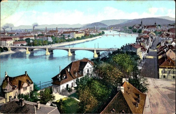 Basel/Die 3 Rheinbrücken Vorderseite