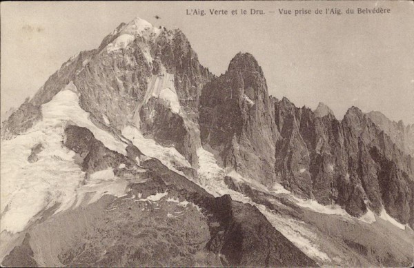 L'Aiguille verte et le Dru