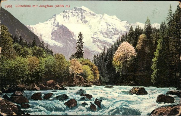 Lütschine mit Jungfrau Vorderseite