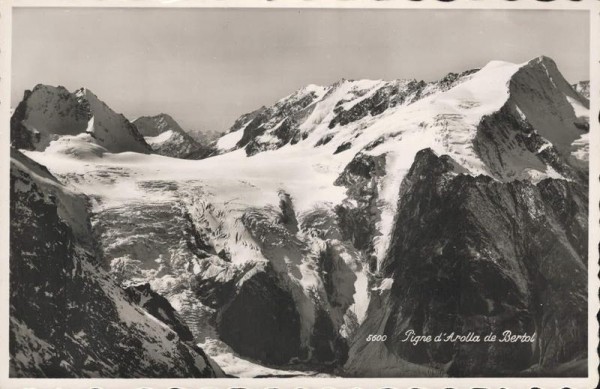 Pigne d'Arolla de Bertol. 1946 Vorderseite