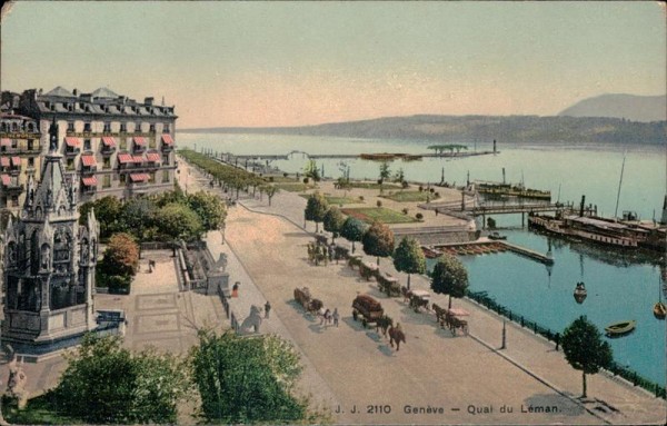 Genève - Quai du Léman. Vorderseite