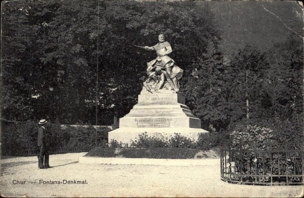 Chur, Fontana-Denkmal Vorderseite