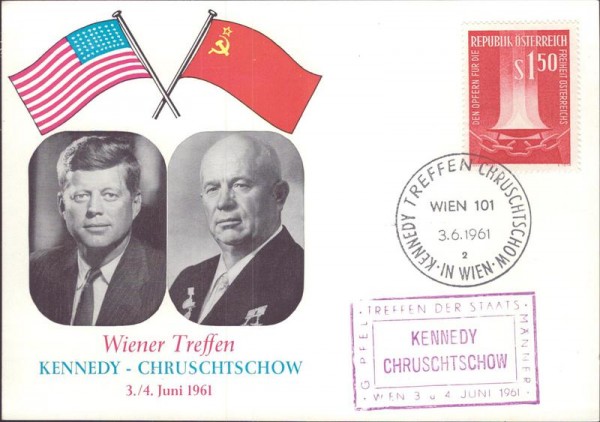 Wien, Treffen Kennedy und Chruschtschow, 1961 Vorderseite