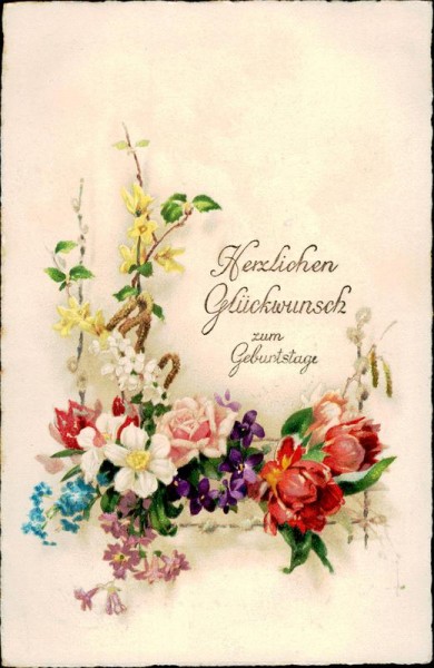 Herzlichen Glückwunsch zum Geburtstage Vorderseite