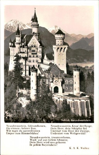 Schloss Neuschwanstein Vorderseite