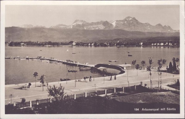 Arbon, Arbonerquai mit Säntis Vorderseite