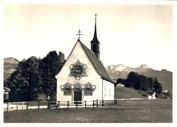 Steinegg. Kapelle "St.Magdalena" mit Kamor und Hohen Kasten Vorderseite