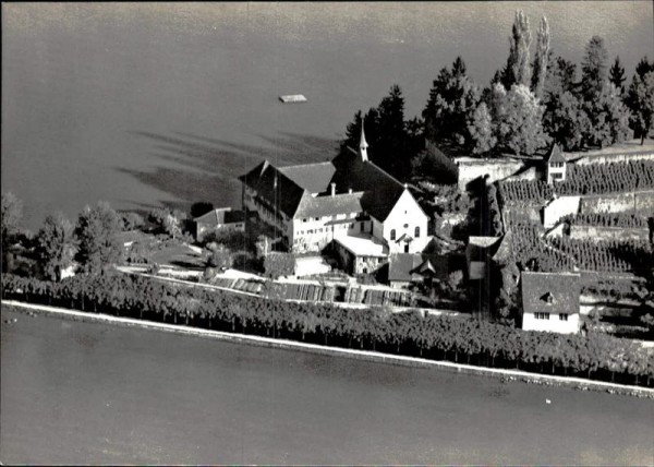 Rapperswil, Kapuzinerkloster, Flugaufnahme Vorderseite