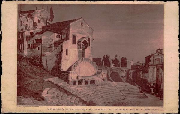 Verona - Teatro Romano E Chiesa Di S.Libera Vorderseite