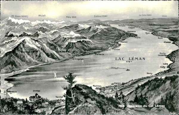 Panorama du Lac Léman Vorderseite