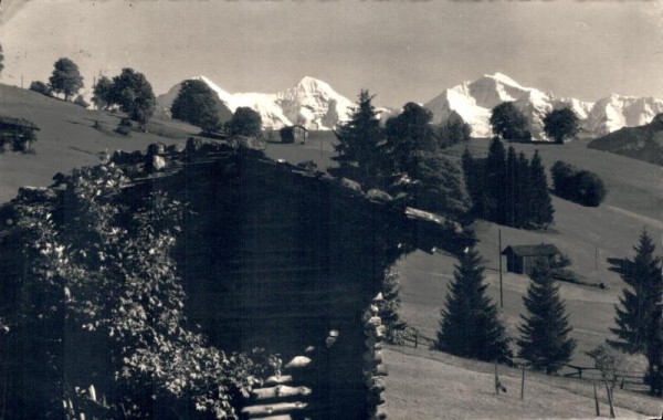 Beatenberg.  Eiger, Mönch und Jungfrau Vorderseite