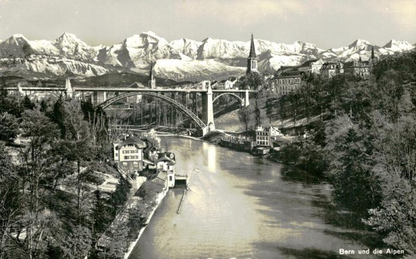 Bern und die Alpen Vorderseite