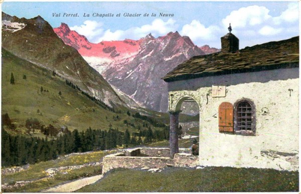 Val Ferret, La Chapelle et Glacier de la Neuva Vorderseite