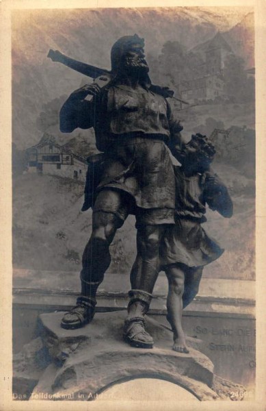 Das Telldenkmal in Altdorf Vorderseite