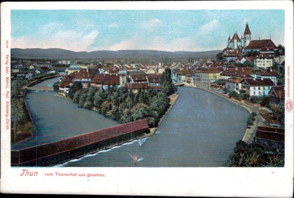 Thun vom Thunerhof aus gesehen Vorderseite
