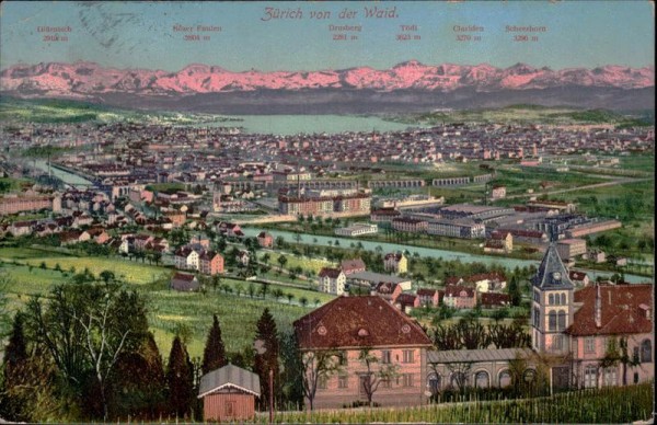 Zürich von der Waid Vorderseite
