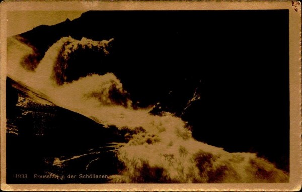 Reussfall in der Schöllenen. Vorderseite