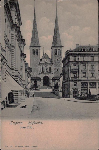 Luzern Hofkirche Vorderseite