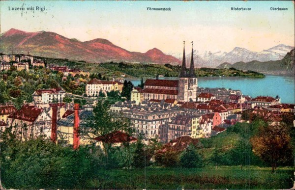 Luzern mit Rigi Vorderseite