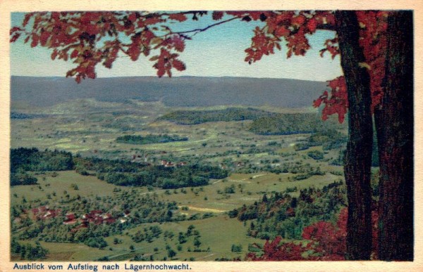 Ausblick vom Aufstieg nach Lägernhochwacht Vorderseite