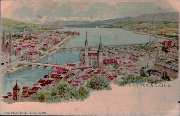 Gruss aus Zürich Vorderseite