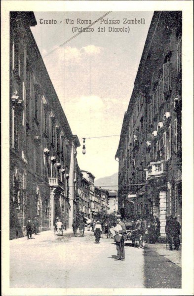 Trento - Via Roma - Palazzo Zambelli Vorderseite