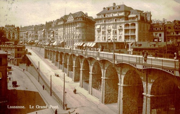 Le Grand Pont, Lausanne Vorderseite