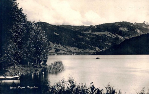 Unter-Aegeri. Aegerisee Vorderseite