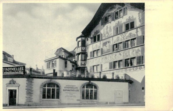 Restaurasnt Stadtkeller und Rathauskeller Vorderseite