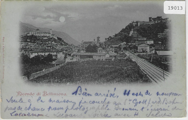 Ricordo di Bellinzona - Mondschein 1898