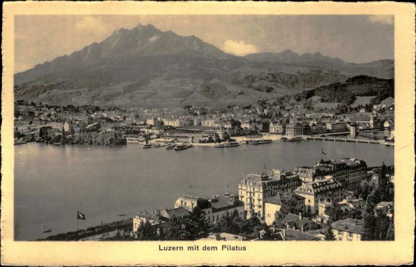Luzern mit Pilatus Vorderseite