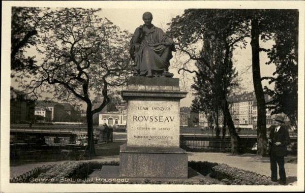 Genève, Monument J.J. Rousseau Vorderseite