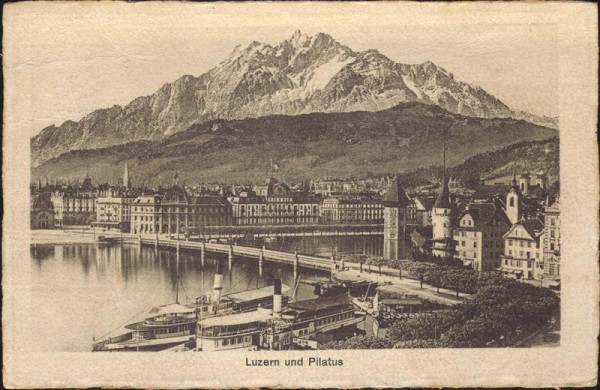 Luzern, Pilatus Vorderseite