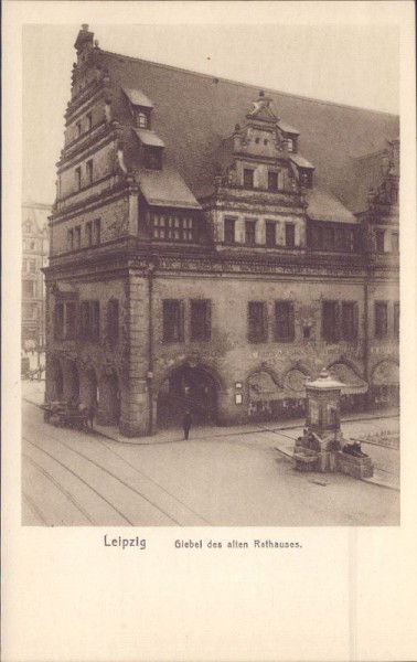 Leipzig, Giebel des alten Rathauses