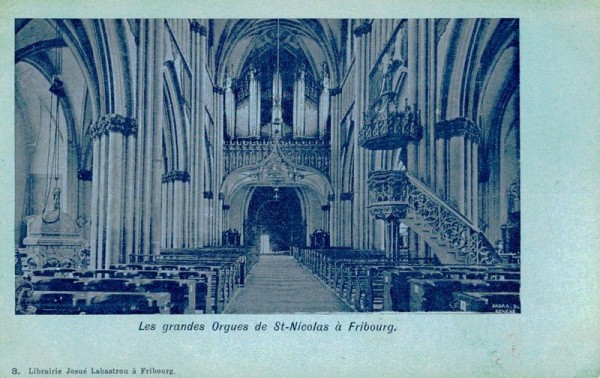 Les grandes orgues de St-Nicolas à Fribourg Vorderseite