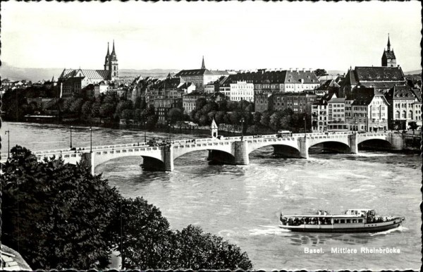 Basel/Mittlere Rheinbrücke Vorderseite