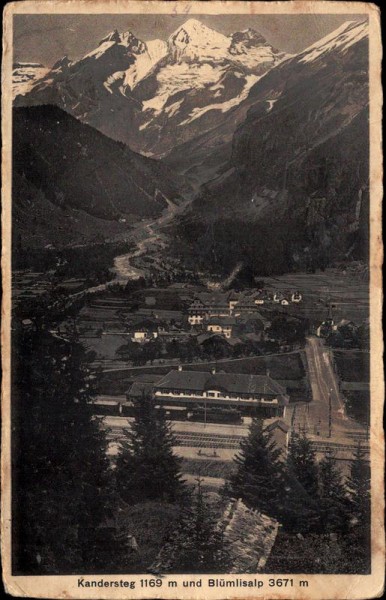 Kandersteg und Blüemlisalp Vorderseite