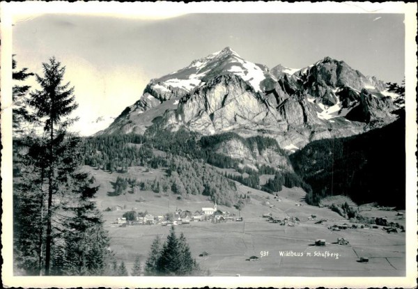 Wildhaus mit Schafberg (1782 m) Vorderseite