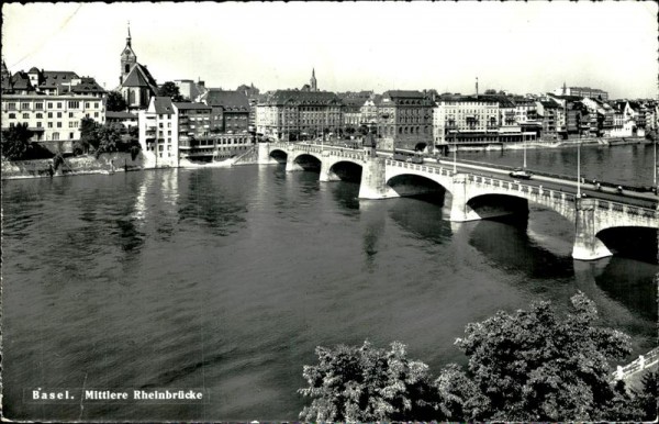 Basel/Mittlere Rheinbrücke Vorderseite