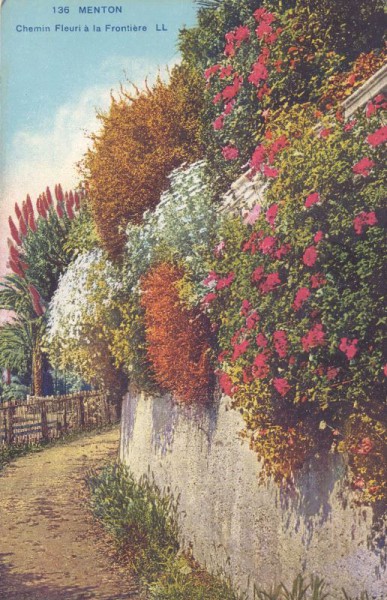 Menton, Chemin Fleuri à la Frontière