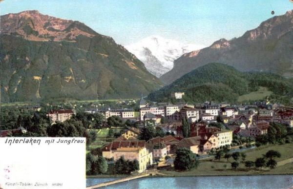Interlaken mit Jungfrau Vorderseite